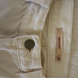 Levi's White Dad Utility Women jeans